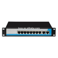 Commutateur POE VLAN 8 ports fixe avec 2 ports Ethernet Uplink et commutateur POE 10 / 100M